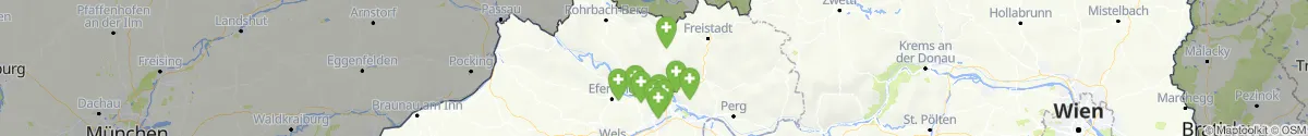 Kartenansicht für Apotheken-Notdienste in der Nähe von Urfahr-Umgebung (Oberösterreich)